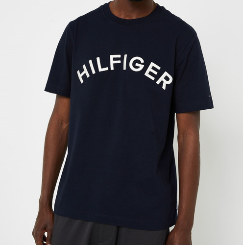 Playera Tommy Hilfiger Monotipo Bordada Corte Regular