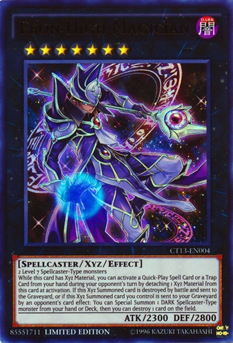 ºº Ebon High Magician - Ct13-en004 - Ultra Rare Yugioh **