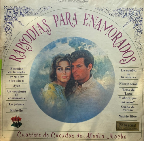 Rapsodias Para Enamorados Media Noche Lp Disco Acetato Vinyl