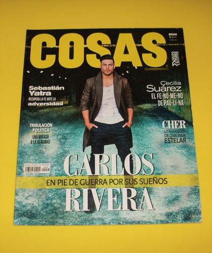 Carlos Rivera Revista Cosas Cher Sebastian Yatra Fobia