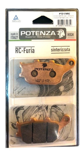 Pastilhas Freio Potenza Ptz174rc Versys 650 2019 2020 2021