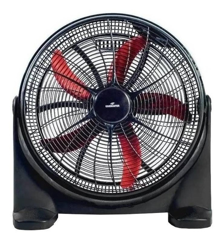 Imagen 1 de 2 de Ventilador de piso Kacemaster Turbox 50 turbo negro con 5 palas de plástico, 20" de diámetro 220 V