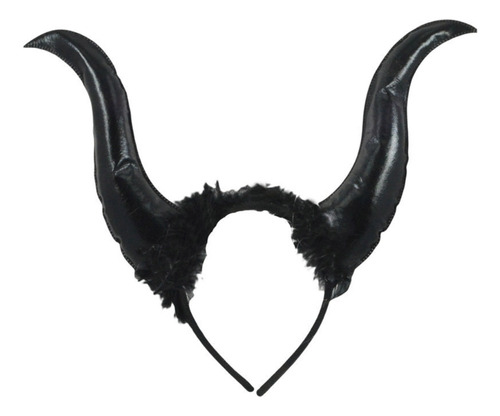 (c) Diadema Devil Cool Horn Horn Animal Horn Hello Aro Para