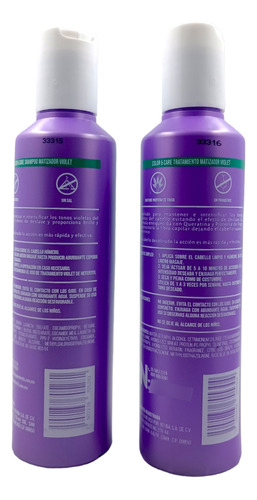 Shampoo Y Tratamiento Violet 300ml Nefertiti