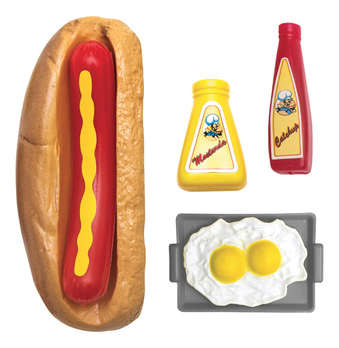 Hot Dog Comidinhas Infantil Com 9 Peças De Brinquedo
