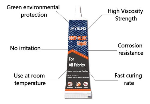 Kit De Solución De Costura Liquid Fast Tack Sin Pegamento