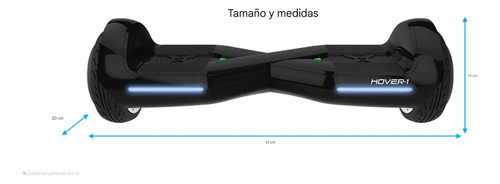 Hover-1 Dream Motor 320w 11kmph Llantas 16 Cm Luces Led