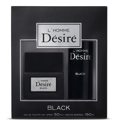Pack Desire Black For Men Edt 50ml + Desodorante 150ml