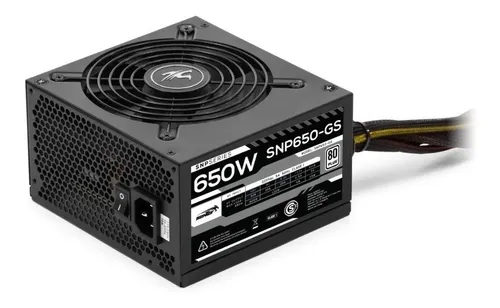 Fuente De Alimentación Para Pc Sentey Snp650-gs 650w 80 Plus Color Negro