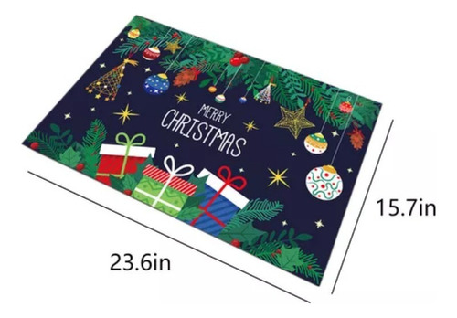 Alfombra De Entrada De Navidad, Decoración Navideña, Tapete
