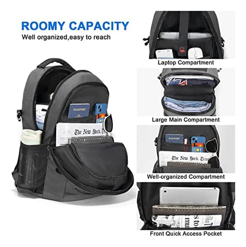 Horhub Mochila De Viaje Para Computadora Portátil Para Hombr