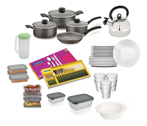 Set Juego De Cocina Batería 33 Piezas Tramontina LG