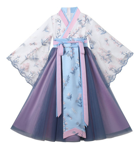 Vestido De Princesa Estilo Chino Hanfu Para Niñas