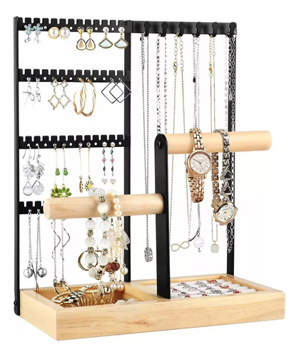 Organizador De Joyas De 5 Niveles, Expositor De Joyas Con Ba