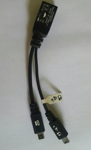 Cable Mini Usb Hembra A Doble Mini Macho Tipo Y