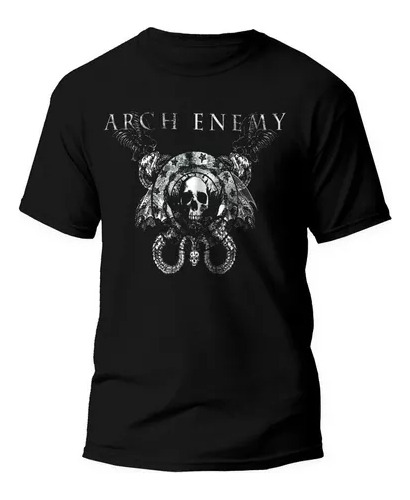 Remera Arch Enemy, Death Metal Skull Unisex