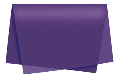 Papel De Seda Roxo 48x60 - 100 Folhas Cor Violeta