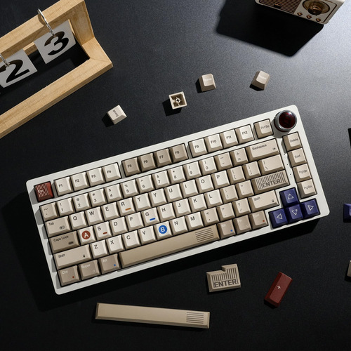 Ohy Pbt Keycaps, Xvx Retro Keycaps 75 Por Ciento, S-sublimat