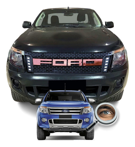 Ranger T6 2012 2015 Parrilla T/ Raptor Leds Drl Tuningchrome