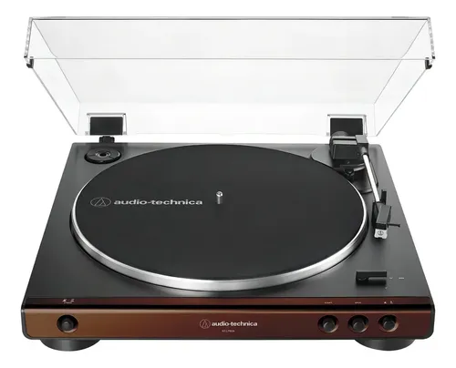 Toca-discos Audio-technica Automático At-lp60x-bw Marrom