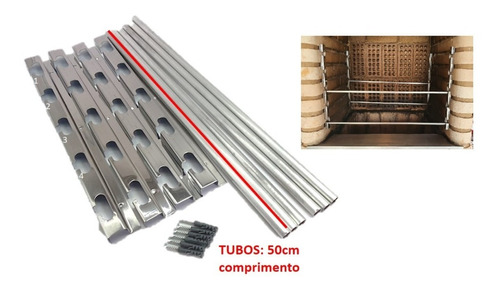 Suporte Grelha Com 5 Posições Para Churrasqueiras Até 50cm 