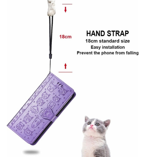 Funda De Gato Y Perro For Zte Nubia, Con Correa Y Tarjetero