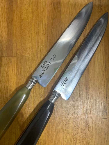 Imagen 4 de 10 de Cuchillo Solingen Guampa 16cm. Grabado Láser De Regalo