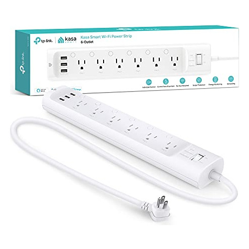 Kasa Smart Plug Power Strip Hs300, Protector De Surge Con 6