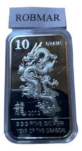 Robmar U.s.a.n° 152 Moneda 10g.plata 0,999-año Del Dragon