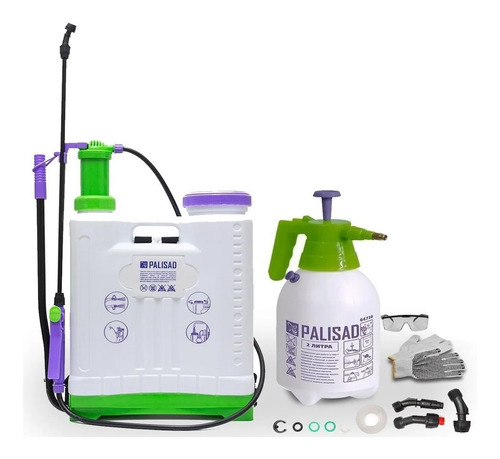 Kit Pulverizador 20l Costal Forte C/ Pulverizador 2l Pressão Jardim + Brindes Premium  