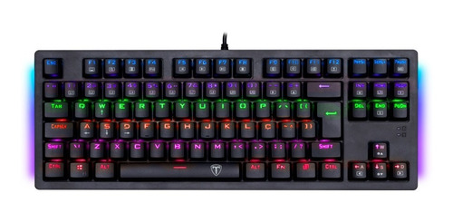 Imagem 1 de 3 de Teclado Gamer T-dagger Bali T-tgk311 Outemu Mk2 Diy Blue