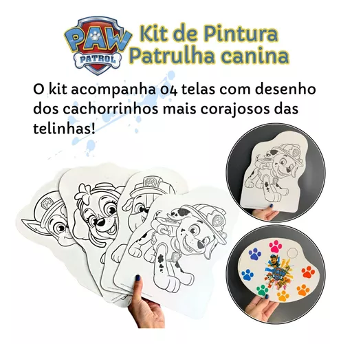 Jogo kit pintura - patrulha canina - Nig - Kit de Pintura Infantil -  Magazine Luiza