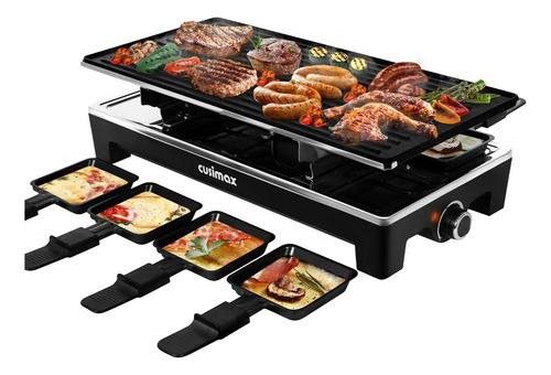 Cusimax Raclette Grill Mesa De Parrilla Eléctrica