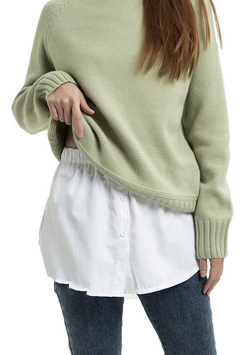 25, Camisa L Para Mujer, Falda Con Extensión, Blusa Con