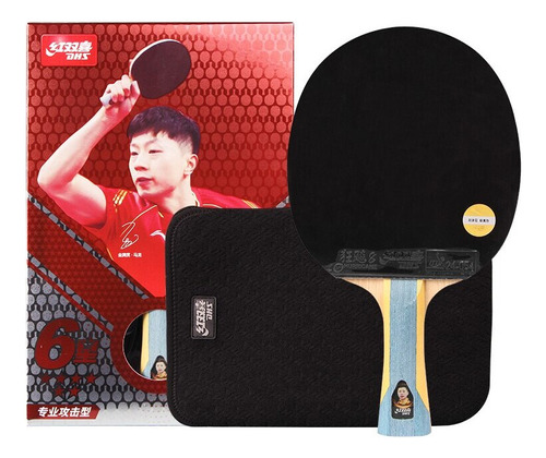 Raqueta De Tenis De Mesa Original Dhs 6 Stars Con Bolsa Adva