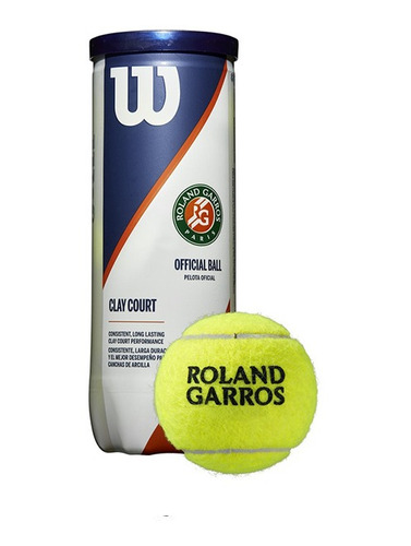 Pelotas De Tenis X3 Bolas Wilson Roland Garros Oficial 