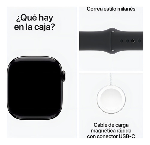 Apple Watch Series 10 Gps 42mm De Aluminio Negro Azabache