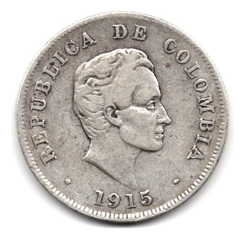 50 Centavos 1915 Bogotá Plata