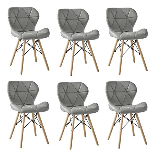 Pack X6 Silla Eames Acolchada Radar