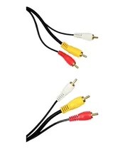 Comprar Cable Rca A Rca 3 X 3 Amarillo Audio Video Trautech 10 Metro