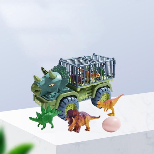 Juego De Juguetes Con Carrito De Transporte De Dinosaurios