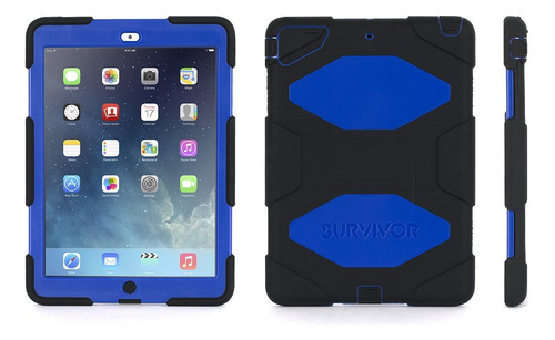 Apple iPad Air Griffin Survivor Case, Negr B00fxl49x0_190324