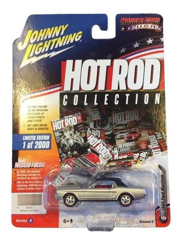 Auto 1966 Ford Mustang Johnny Lightning Hot Rod Colecci Rdf1