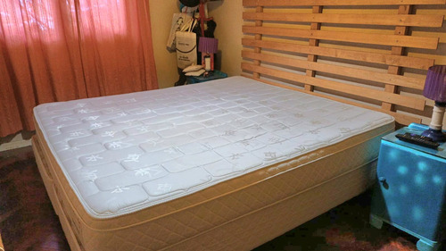 Sommier Base Colchon Bed Time 1.80 X 2.00m Excelente !!! Crema (Usado)
