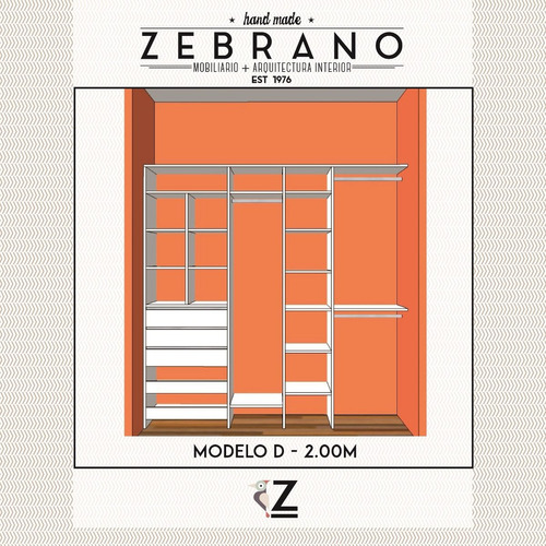 Fabricantes | Interior Placard Mod D 200x60 | Zebrano M+a