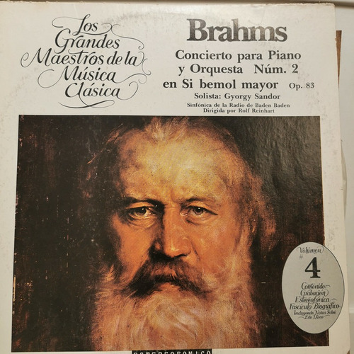 Disco Lp:clasica- Brahms En Si Bemol