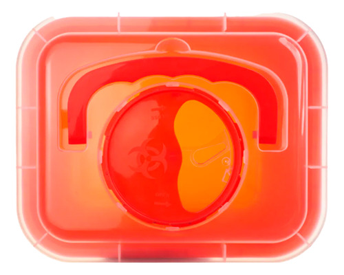 Recolector Punzocortante Contenedor De Residuos 3 Litros Rojo