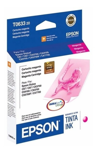 Cartucho Epson T0633 Magenta Original C67, C87, C87plus.