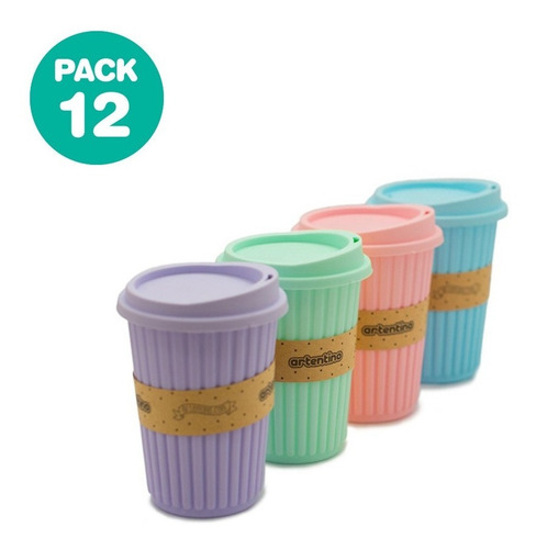 Imagen 3 de 10 de 12 Vaso Térmico Taza Jarro Tapa Silicona Frio Calor Café