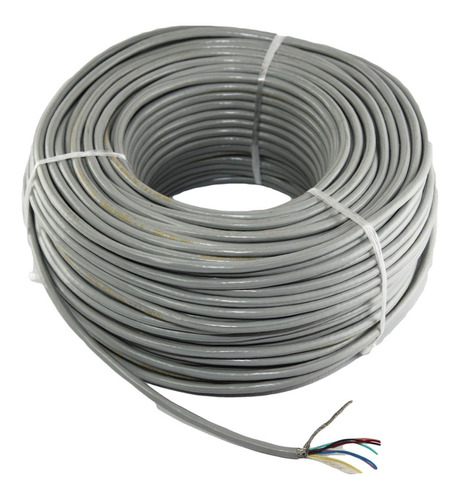 X2m Cable Gris Redondo Envainado 9x0.16 Computacion Db9 Htec